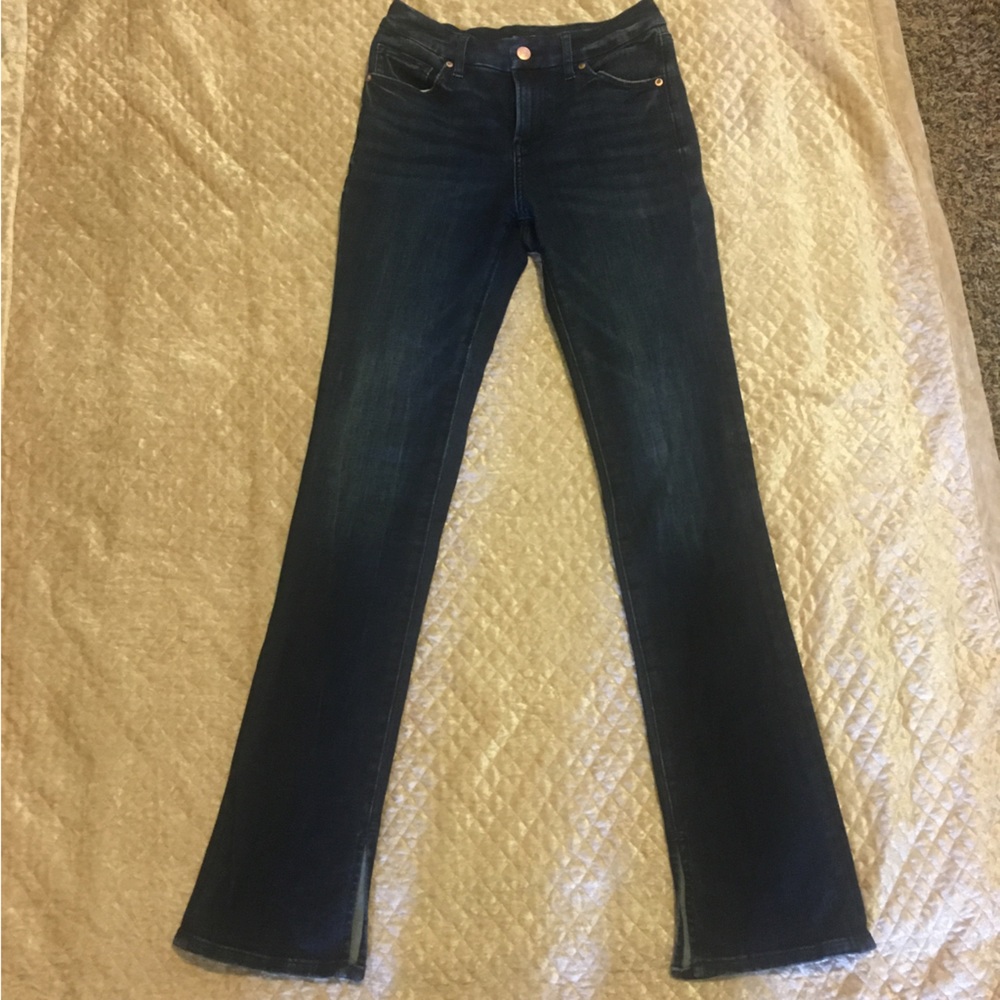 Express Skyscraper Mid-rise Dark Wash Jeans, Small 0/2/4 Regular